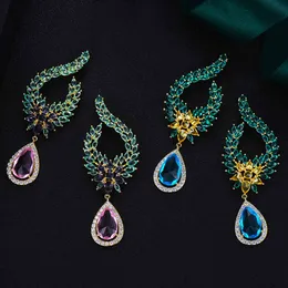 Kellybola Märke Luxury Boho Design Ängel Tears Dangle Trendig Bröllop Förlovningsfest Dubai Örhängen för Kvinnor