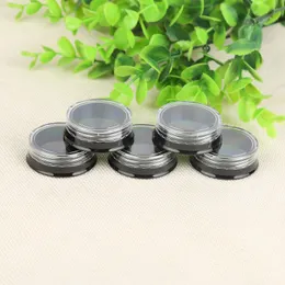 3g Round Plastic Jars Bottle with Clear Lids Refillable Makeup Cream Eyeshadow Lip Balm Sample Storage Container Pot Jar