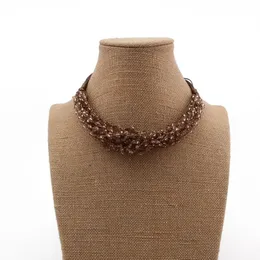 Beadland multicouche petites perles colliers ras de cou mode bohême femmes tour de cou corde chaîne bijoux cadeau