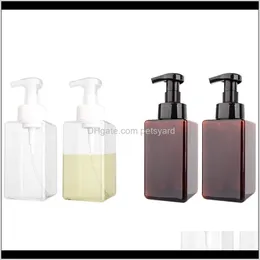 Casa de banho Aessórios Banheira Casa Gardenpack Soap Soap Dispenser 15oz Refilleable Espuma Líquido Mão Vazio Plástico Bomba Bomba Recipiente - 450ml