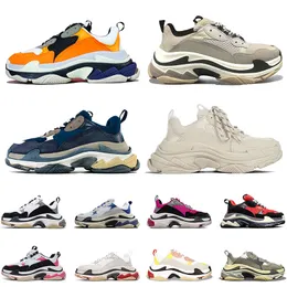 Triple S Crystal Bottoms Sneakers Paris 17FW Luxury Designers Shoes Casual Men Women Dad But Track Outdoor Sports White Black Sneakersy Rozmiar 36-45