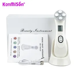 5IN1 EMS RF Radio Freecure Machine Mesotherapy Electroporation Face Beauty Led Pon Skin Rejuvenation Remover Wrinkle 220216