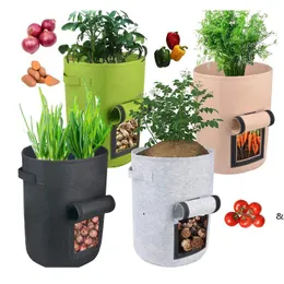 Nova planta crescer sacos de casa jardim batata pote estufa vegetal crescimento sacos hidratantes jardin vertical saco de jardim ferramentas EWF5078