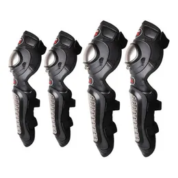 Elbow & Knee Pads Motorcycle Riding Protective Gear Four-Piece Stainless Steel Breathable Off-Road