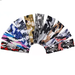 Fashion Camouflage Sport Sweat Headband Absorbent Cycling Yoga Men Sweatband Unisex Cotton Hair Bands Head Sports Safety