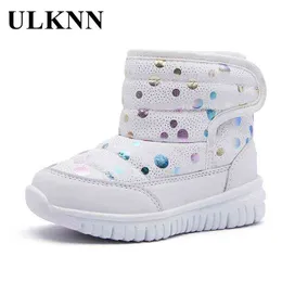 Ulknn Cotton-acolchoado sapatos para crianças crianças botas de neve estilo mais veludo baby meninas inverno calor confortável confortável 211108