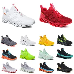 2024 Top Running Shoes For Mens Bekväm andningsbar jogging Triple Black White Red Yellow Neon Gray Orange Bule Sports Sneakers Trainers Fashion Outdoor Gai