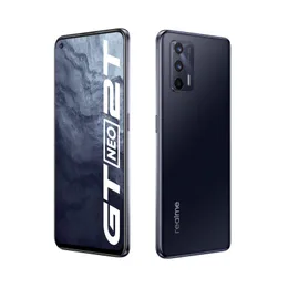 Original Oppo Realme GT Neo 2T 5G Mobiltelefon 12GB RAM 256GB ROM Octa Core MTK dimension 1200-AI 64MP OTG NFC Android 6.43 "Fullskärm Fingeravtryck ID Ansikte Smart Cellphone