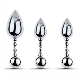 Double ended Metal G Spot Massager Pot Spot Symulator Anal Plug Dildo Sex Zabawka dla kobiet Mężczyzn