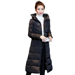 Vinterjacka Kvinnor Varmt damer Parkas Mujer Long Winter Coat Kvinnor Jacka Kvinna Hoodies Bomull Vadderad Chaqueta Mujer Invierno 210416