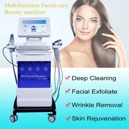 8 in 1 Hydro microdermabrasion ultrasonic skin care rejuvenation equipmnent facial water peeling machine CEM Available