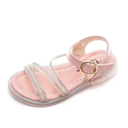 Summer Shoes Kids Girls Sandals Fashion Princess Sandals Low Heels Soft Sole Children Girl Shoes sandalias nia 210713