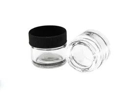 5G/5ML Round Clear dab Jars With Screw Cap Lids 0.17Oz Makeup Sample Containers small glass jar for Powder Cream Lotion Lip Balm