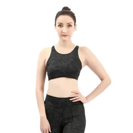 Kvinnor Yoga Sports BH Hög påverkan för Fitness Running Pad Croped Top Sportswear Tank Tops Push Up Bra