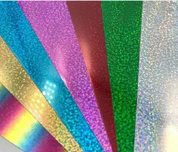 Kırmızı Pembe Renk Dekoratif Sticker 25 * 30 cm Glitter Isı Transferi Sayfalar Sequins HTV Demir üzerinde Vinil DIY CRICUT T Gömlek 8 Canlı Renkler Isı Basın Baskı Kağıdı