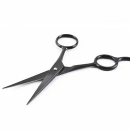 Hair Scissors Professional 4 '' Svart Små Makeup Cut Nose Trimmer Haircut Shears Eyebrow Skärande Barber Frisör
