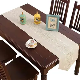 Elegant Graceful Vintage Table Runners For Wedding Home el Decoration Parties Lace Cloth Cover Runner Household Textile 210628