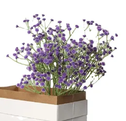 Bröllopsdekorationer Konstgjorda blommor Plastiska gipsophila DIY Floral Buketter Arrangemang för bröllopsdekoration