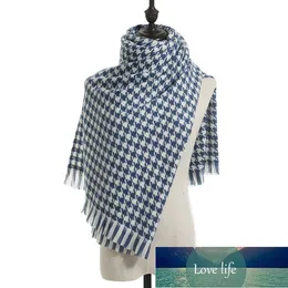 Gebreide Herfst Kış Vrouwen Tasarımcı Sjaal Houndstooth Sıcak Kasjmier Sjaals Luxe Merk Nek Bandana Pashmina Fabrika Fiyat Uzman Tasarım Kalitesi