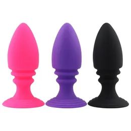 Massagem silicone anal estimulador brinquedos sexuais para mulheres homens sentimento de pele produtos bumbum plug beads geléia de próstata