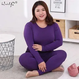 Plus Size M-5XL Warm Thermal Underwear Autumn Sexy Ladies Intimates Long Johns Women Shaped Sets Female Thermal Shaping Clothes 211108