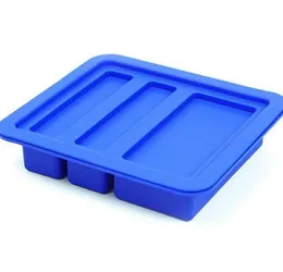 Small butter mold molds baking moulds silicone cake cup mould 4 grid for Soap Bar Winkie,Energy Bar, Muffin, Cornbread, Cheesecake,