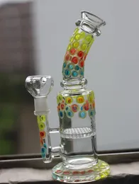 Прибытие наклонные типы бонги кальяны Hookahs Heady Glass Bong с душами Perc Percolator Bee Design Water Pipes 14,5 мм шара Feamale
