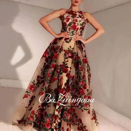 جديد أنيقة امرأة مساء ثوب زائد حجم ضئيلة مطبوعة فستان سهرة طويل مناسبة للحفلات الرسمية LJ201119