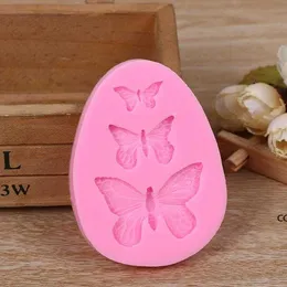 Candy mold slicone butterfly fondant mould chocolate soap making tool cake decoration mousse baking DHP03