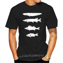 Nowa Spinning Che T-shirt wlej Homme Femme PDATEUR POISSON CILRE Sandare Bass G1217