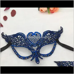 Masks Festive Supplies Home Gardencolorful Lace Half Face Peach Heart Eye Mask Christmas Party Year Available Birthday Party Wedding Par