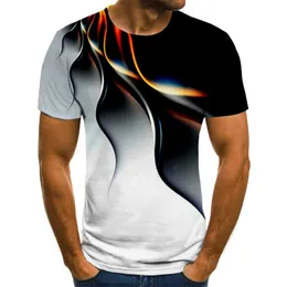 2021 T-Shirt colrond manches courtes pour hommes, imprimé en 3D, T-Shirt tendance