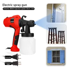 Elektrische Handheld-Spritzpistole HVLP Spay Guns EU / UK-Plug Airbrush Hochleistungs-Elektrik-Farbspritzer für Malerei Holz, Möbel