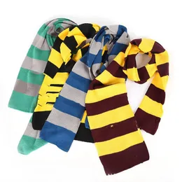 Halsdukar Cosplay Wizard Scarf Skolprestanda Halloween kostymtillbehör Magic College Style Accessoarer