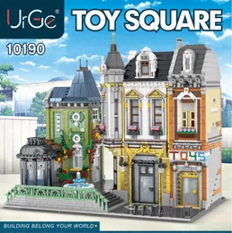Em estoque Ug-10190 Série Criador Brinquedos Loja Afol Square Building Blocks Inge Bricks Brinquedos Presente para as crianças X0503