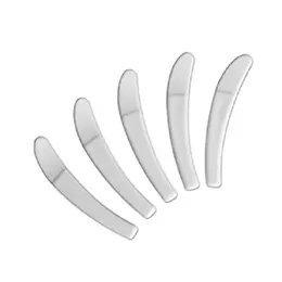 2021 nya 100pcs / lot mini kosmetiska skedar scoop disponibla vita spatler 50mm plast verktyg kräm liten