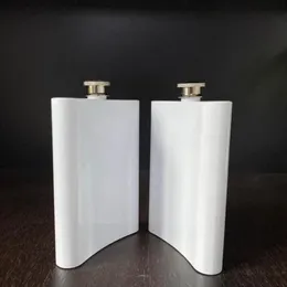 8oz Blank Sublimation Flask Hip Flask Stainless Steel Water Bottle Double Wall Diy Lover Outdoor Tumblers Drinkware HOT