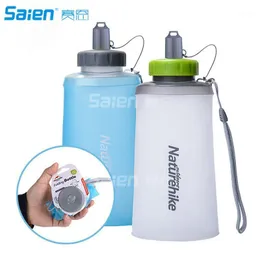 Su Şişesi 750ml Spor Şişeleri Çevre Dostu Hayır BPA TPU Gıda Sınıfı Taşınabilir Katlanır Ultralight Silikon Kupa Çanta Açık