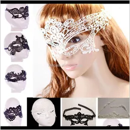 Festive Supplies Home & Gardenfashion Sexy Lace Party Masks Women Ladies Girls Halloween Xmas Cosplay Costume Masquerade Dancing Valentine H