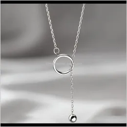 Pendant Necklaces & Jewelry Drop Delivery 2021 Pendants Yite S925 Sterling Sier Geometric Bead Necklace With Two Wearing Methods 6Jpk8