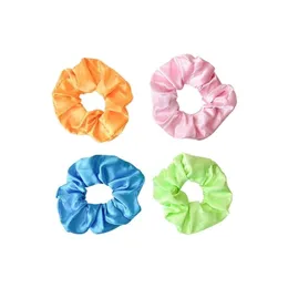 2021 Luminous Scrunchies LED Hairband Ponytail Holder Headwear Women Girls Elastic Satin Silky Scrunchy Tie Hair Rope Hair Accessories