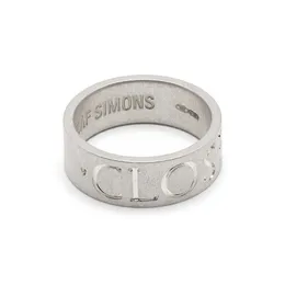 Simons 925 Sterling Silver Ring Archive Enstaka Produkt Gamla Hollow Snidade Par Tide Märke Tillbehör