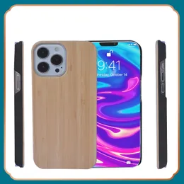 Casas de telefone móvel de tampa de madeira OEM ODM para iPhone 13 Mini 12 Pro Max Bamboo Shell