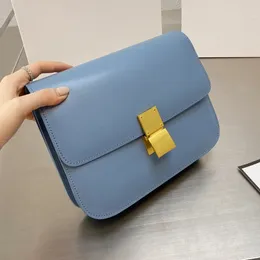 Designer Teen Klassisk Dam Axelväska Paris Brand Ce Box Cowskin Handväskor Äkta läder Clutch Kvinna Crossbody Handväska Lyx Designers Väskor Toppkvalitet