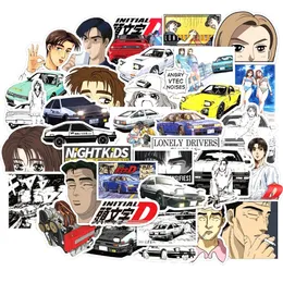 10/30 / 50 adet / paket İlk D Japon Anime Graffiti Çıkartmalar Lable Arabalar için Motosikletler Çocuk Oyuncakları Çıkartması Bagaj Kaykaylar Araba