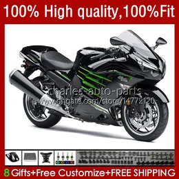 Injection Body For KAWASAKI NINJA ZZR 1400 CC ZX 14R 14 R ZZR1400 12 13 14 15 16 17 5No.95 ZZR-1400 ZX-14R 12-17 ZX14R 2012 2013 2014 2015 2016 2017 OEM Fairing black glossy