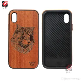 لـ iPhone11 12 Pro XS Max Phone Cases Wood Wood TPU TPU مقاوم للصدمات المخصصة لتصميم شعار النمط الخلفي Cover Cover shell samrtphone