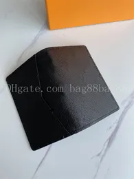 새로운 패션 클러치 정품 가죽 지갑 상자 먼지 가방 여성 남성 지갑 실제 이미지 60502/블랙 양각