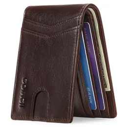 Titulares de cartões Galetas de couro genuíno masculino de moedas masculino Id Moda de luxo Murse Small Small Wallet 2022