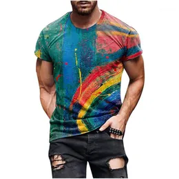 T-shirts T-shirts Grafisk T-shirts Vintage Men Shirt Casual Printed Oversized 2021 Sommar Anlände Ropa de Vestir Para Hombre